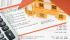 Modellhaus auf Darlehenkonto-Auszug